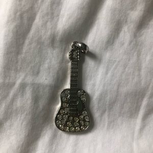 Diamond guitar pendent
